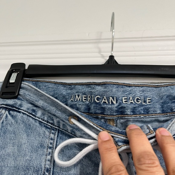 American Eagle Cargo Denim Jogger Sz. 10 - Picture 4 of 9